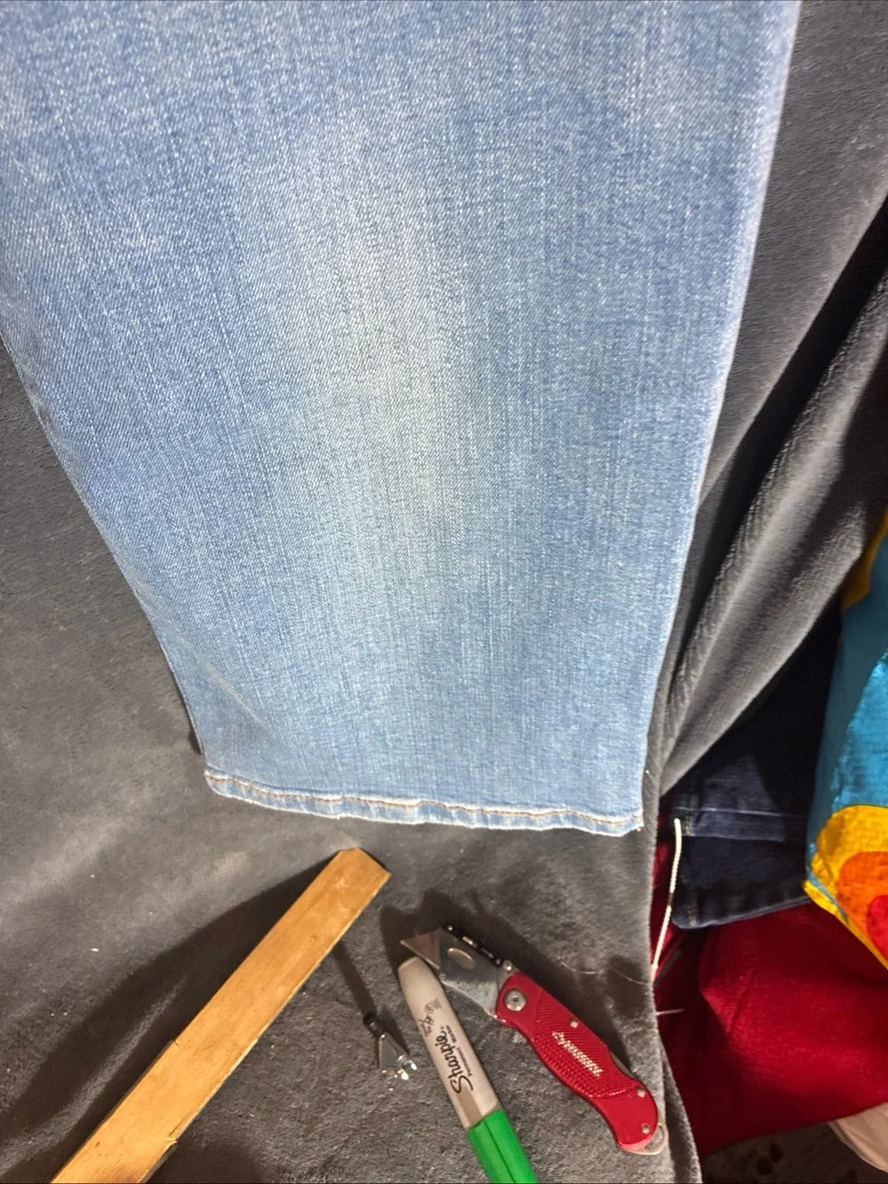 Levi's 514 Light Blue Straight Leg, Stretch Men's Jeans